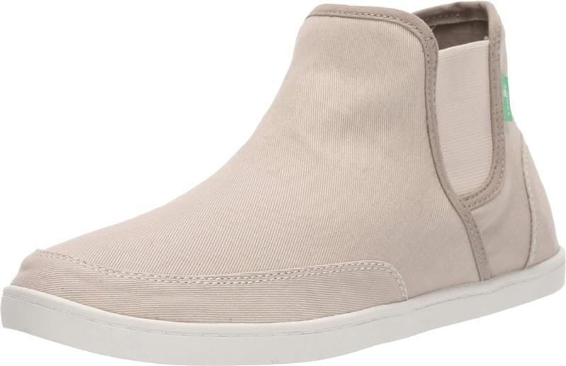 NWT Sanuk 6 PAIR O DICE MID BOOTS FOOTWEAR Beige Canvas 116904