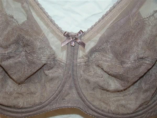 NWT Wacoal 34G Chantilly Lace Retro Chic 855186 Cappuccino Bra 116913