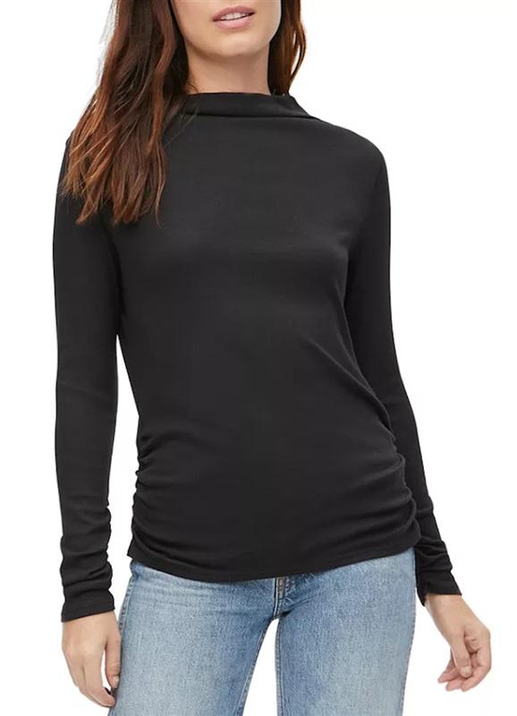 NWT Michael Stars 3x Nichole Top Ultra Rib Black 116947