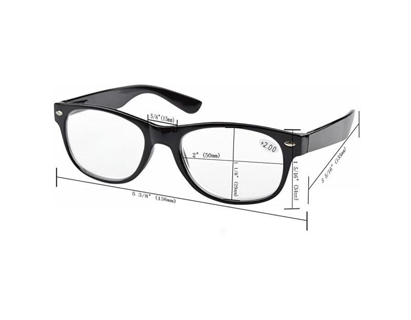 NWT EyeKepper Rectangle Black & Tortoiseshell Blue Light .5 Reading Glasses Readers 116988
