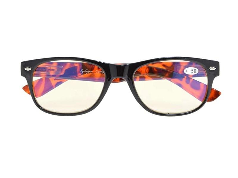 NWT Rectangle Black & Tortoiseshell Blue Light 3.0 Reading Glasses 116991