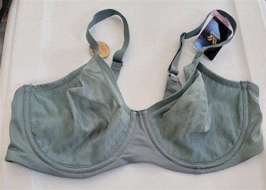 NWT Wacoal 36D Elevated Allure Full Figure Underwire Bra 855336 Green 116995