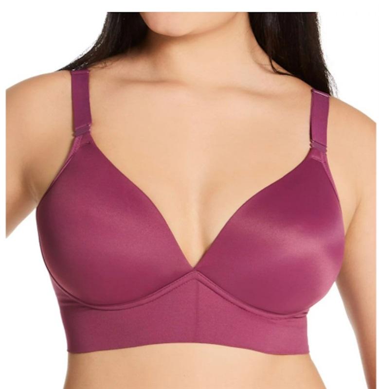 NWOT Warners 34C Elements of Bliss Wire-Free Bra RM3741A Purple 117014