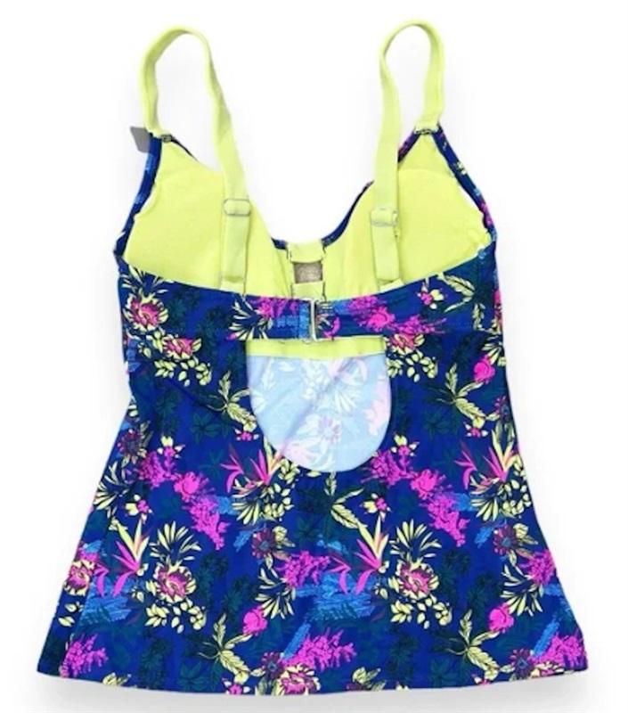 NWT Marika S Floral Infuriation Audrina Tankini Wild Swimsuit 117054