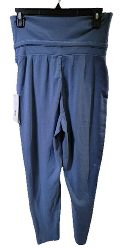 NWT Calme L Taper Leg Yogi Pant Blue High Waist 117056