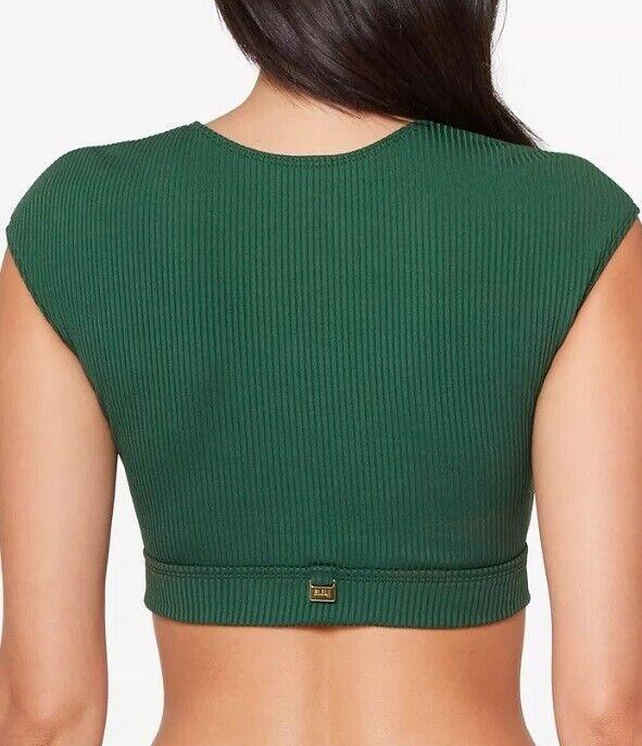 NWTD Bleu Rod Beattie 10 Walk the Line Green Deep V Bikini Shirt 117058