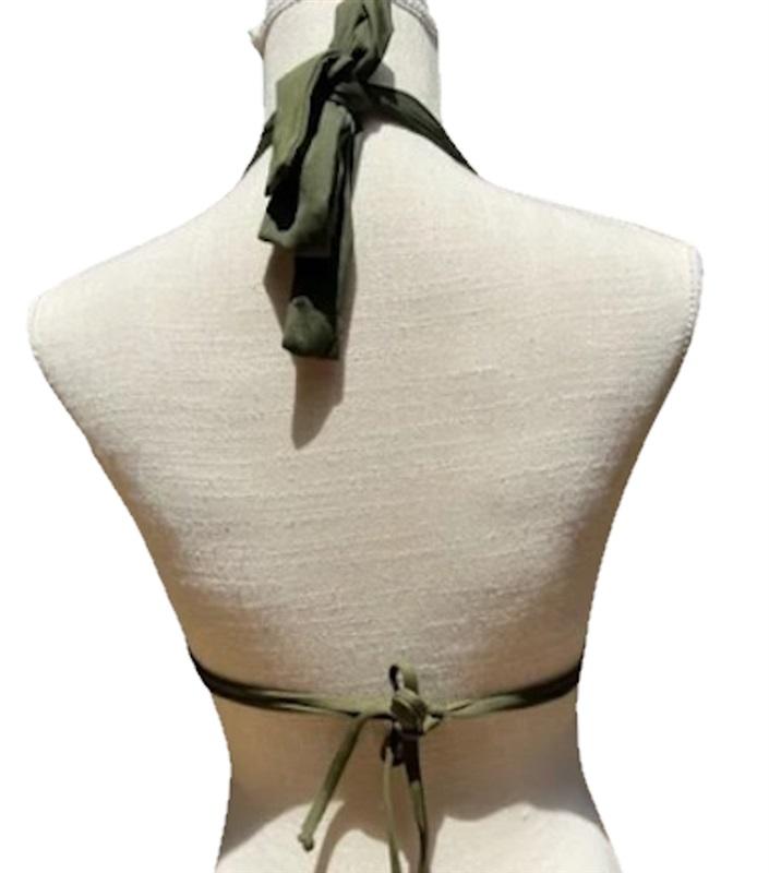 NWOT Becca Virtue DDD Color Code Bikini Top Halter Triangle Bikini Swim 117073