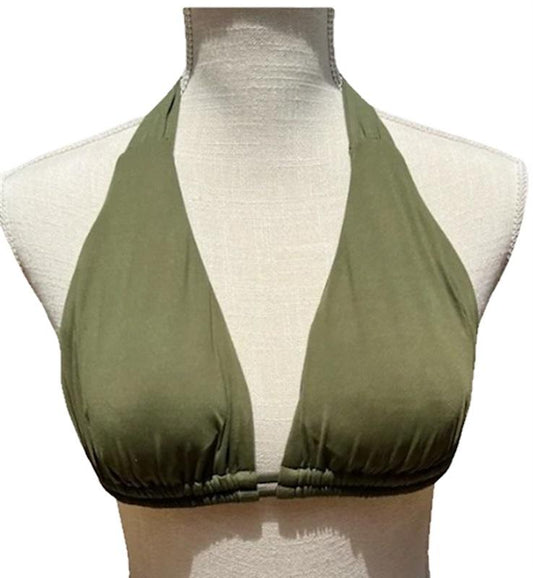 NWOT Becca Virtue DDD Color Code Bikini Top Halter Triangle Bikini Swim 117073