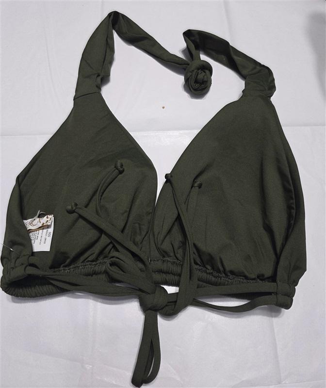 NWOT Becca Virtue DDD Color Code Bikini Top Halter Triangle Bikini Swim 117073