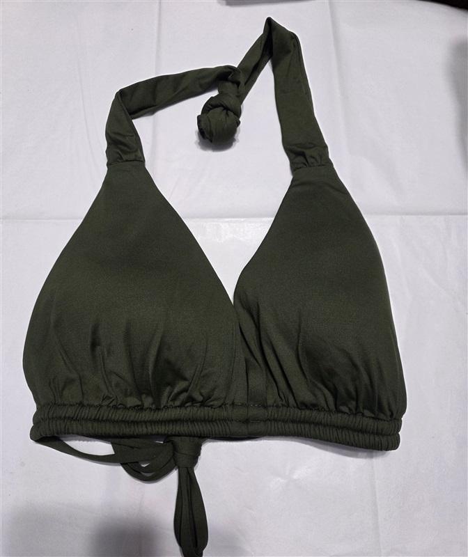 NWOT Becca Virtue DDD Color Code Bikini Top Halter Triangle Bikini Swim 117073