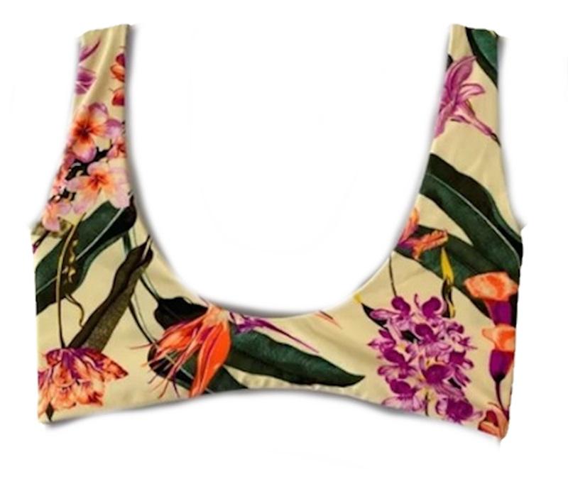 NWT Anthropologie Dippin' Daisy's S Muse Knotted Bikini Top Aqua Tie Dye 115731
