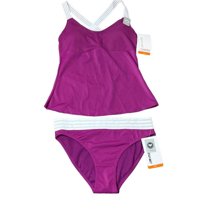 NWT Marika M Magenta Lust Tankini & Bottom Swimsuit Set 117077