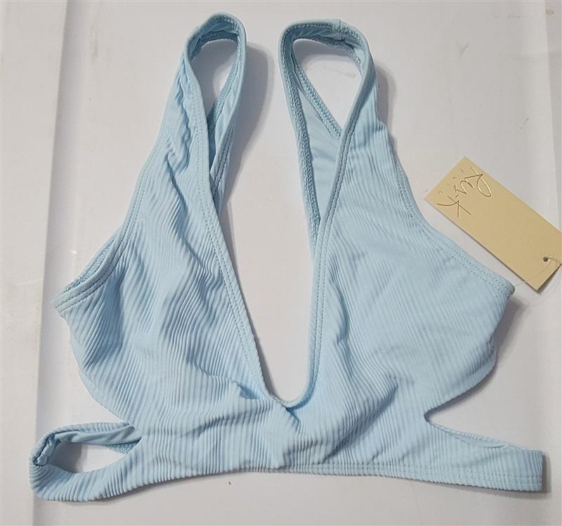 NWT Ris-k S Journey Cut Out Bikini Top Blue 117087