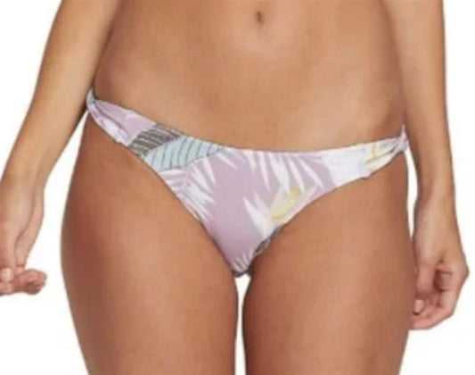 NWOT Volcom S Don't Leaf Hipster Swimsuit Bikini Bottoms Purple 117114
