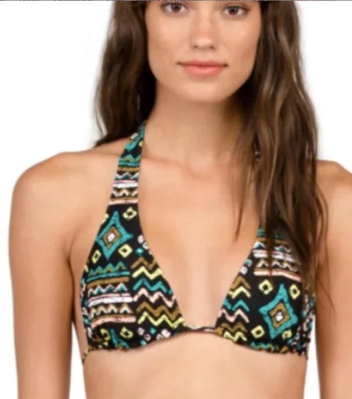 NWOT Volcom M Tribal Instinct Reversible Triangle Bikini Top 117118