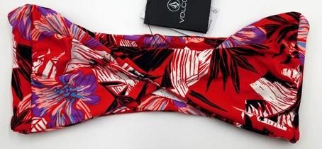 NWOT Volcom Sonic Bloom M Strapless Bandeau Bikini Swim Top 117123