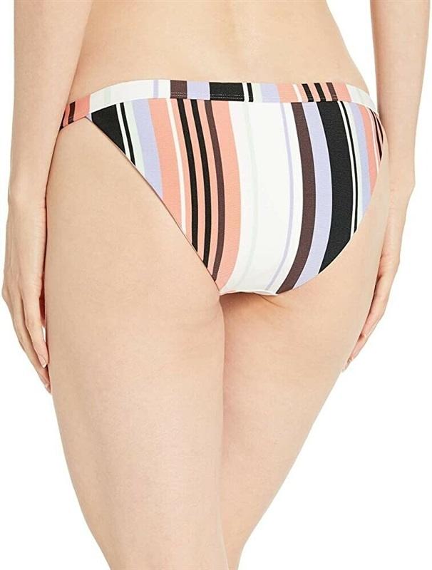 NWOT Volcom 16W Stripe Tease Swimsuit Striped Bikini Bottoms 117124