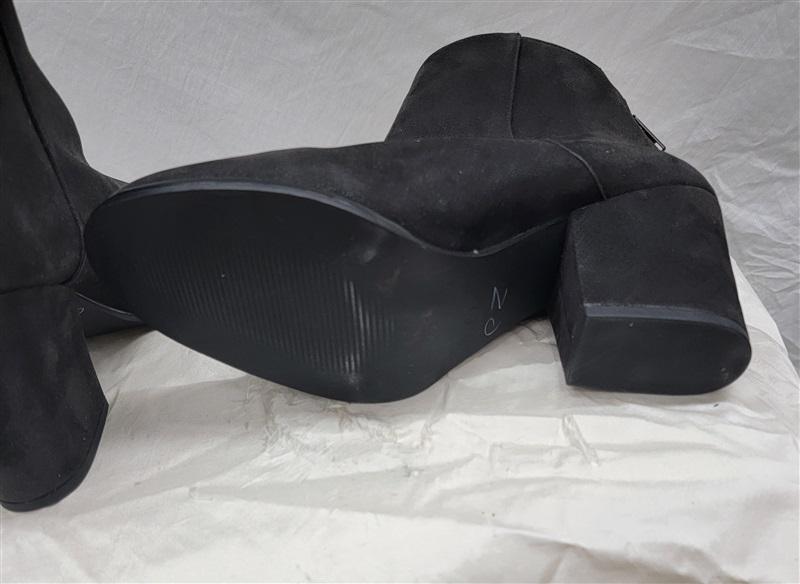 NWOT Mia 9 Eloise Faux Leather BLack Ankle Boots 117146