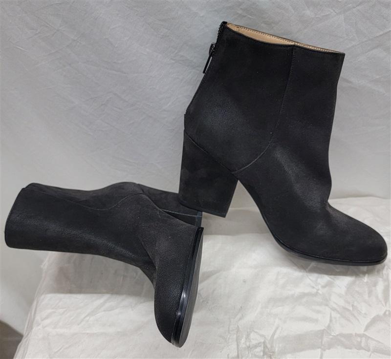 NWOT Mia 9 Eloise Faux Leather BLack Ankle Boots 117146