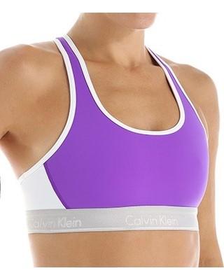 NWT Calvin Klein Sports XS Bra Flex Motion Racerback Med Impact QF1083 117168