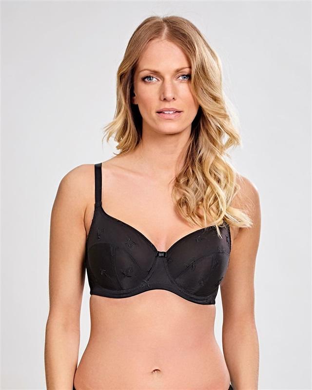 NWT Parfait 42G Nouveau Balconette Strapless Bra Black 117176