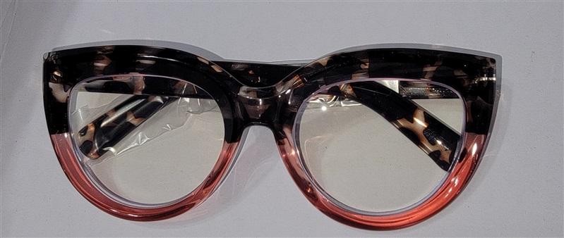 NWT EyeKepper Pink Leopard 2.00 Cat Eye Thick Reading Nerd Glasses 117200