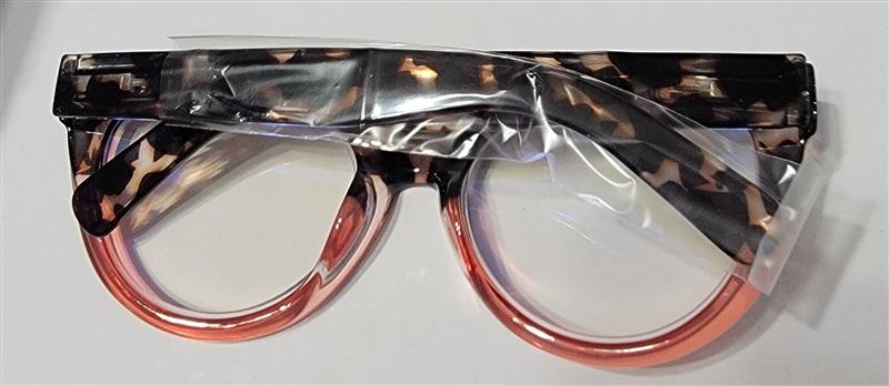 NWT EyeKepper Pink Leopard 2.00 Cat Eye Thick Reading Nerd Glasses 117200