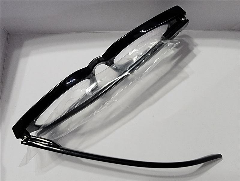 NWT Thick Rectangle Nerd Black Blue Light 1.0 Reading Glasses 117202