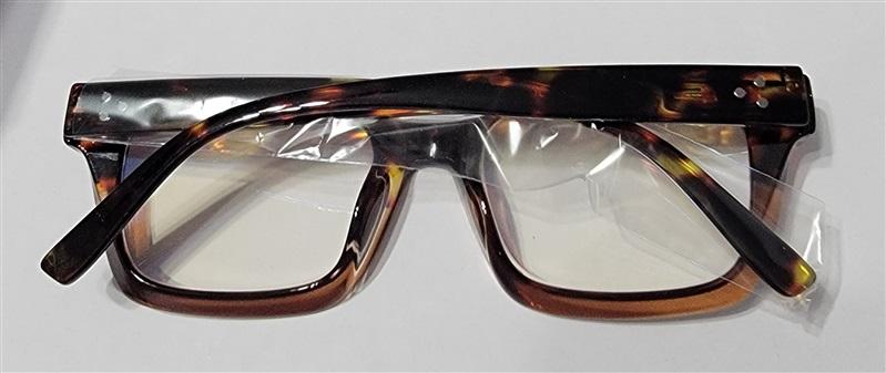 NWT Thick Rectangle Tortoiseshell Blue Light 1.5 Reading Glasses 117206