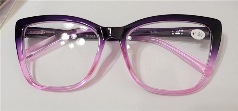 NWT EyeKepper Pink Purple Ombre 1.5 Cat Eye Thick Reading Nerd Glasses 117224