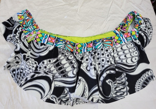 NWOT Trina Turk 6 SAMPLE Off Shoulder Bikini Top 117247