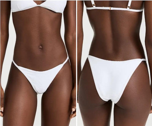 NWOT L*Space LARGE Jay Bottom Bitsy White Bikini 117258