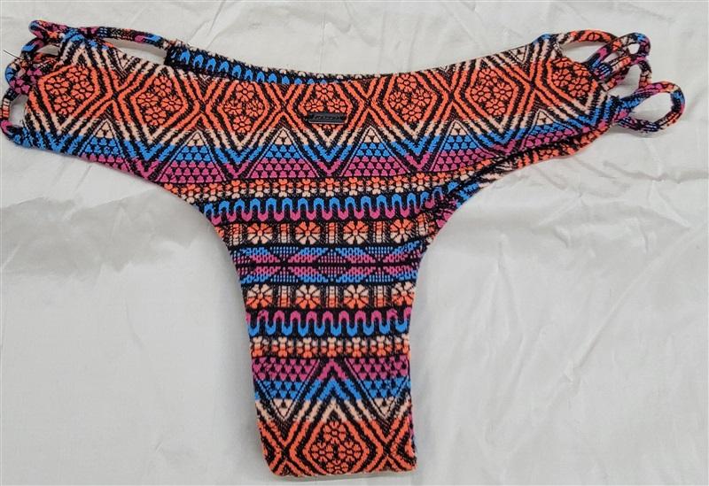 NWOT Volcom SM Stone Row Strappy Cheeky Bikini Swim Bottoms 117272