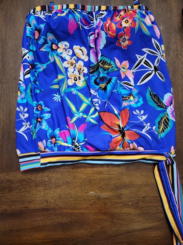 NWOT Athena 6 Floral Bandeau Swimsuit Tankini 117324