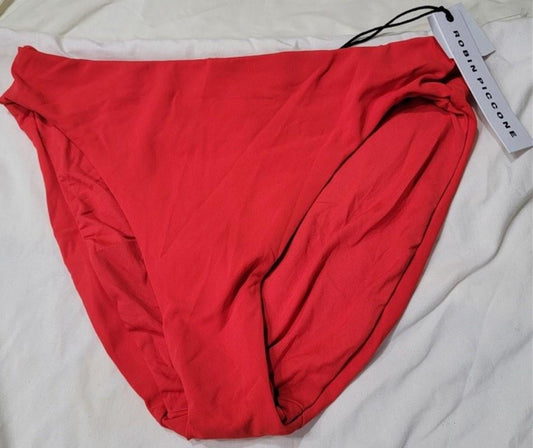 NWOT Robin Piccone Ava M Hipster Solid Full Bikini Swim Bottom 117349