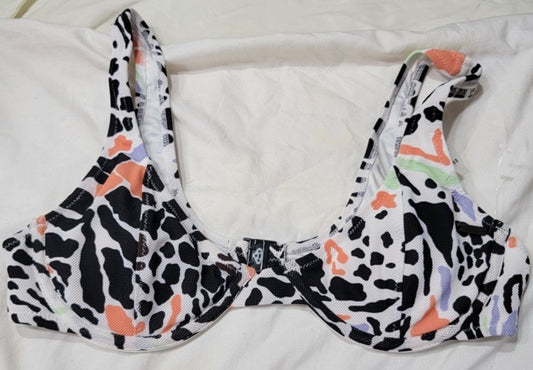 NWOT Volcom 16w Are Zoo Ready Underwire Bikini Swimsuit Top 117353