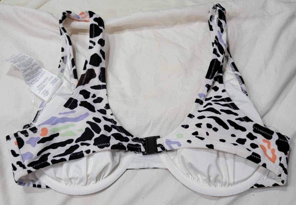 NWOT Volcom 16w Are Zoo Ready Underwire Bikini Swimsuit Top 117353