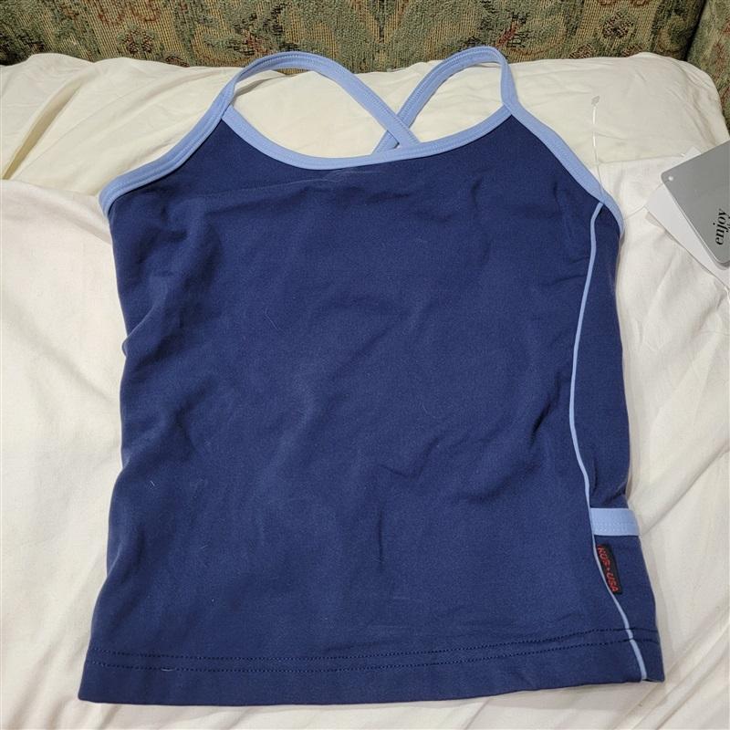NWT Kos USA S High Performance Sports Yoga Tank 1491 Blue 117364