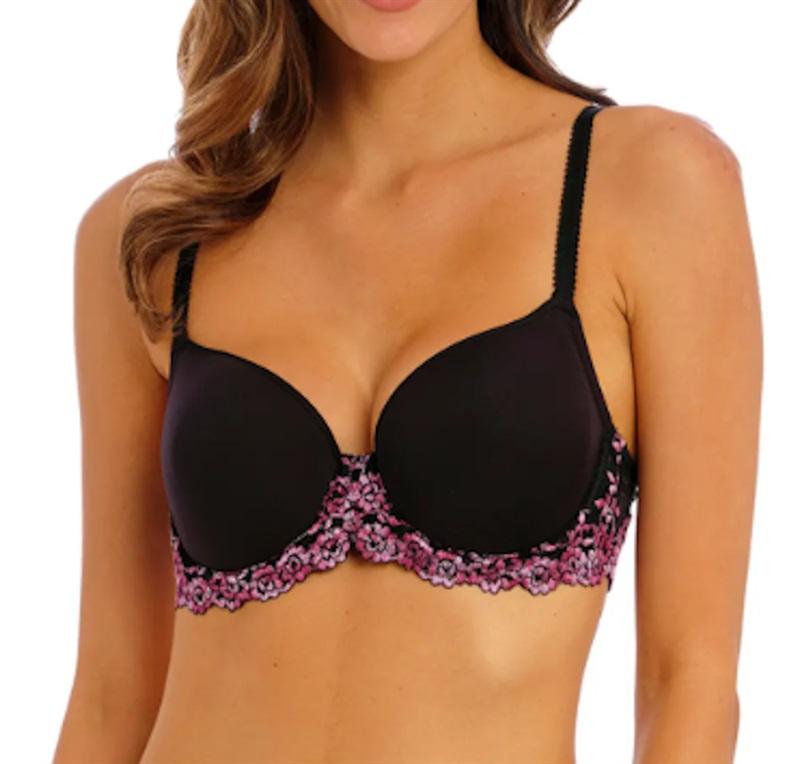 NWT Wacoal 36DDD Black Embrace Lace Underwire T Shirt Bra 853191 117407