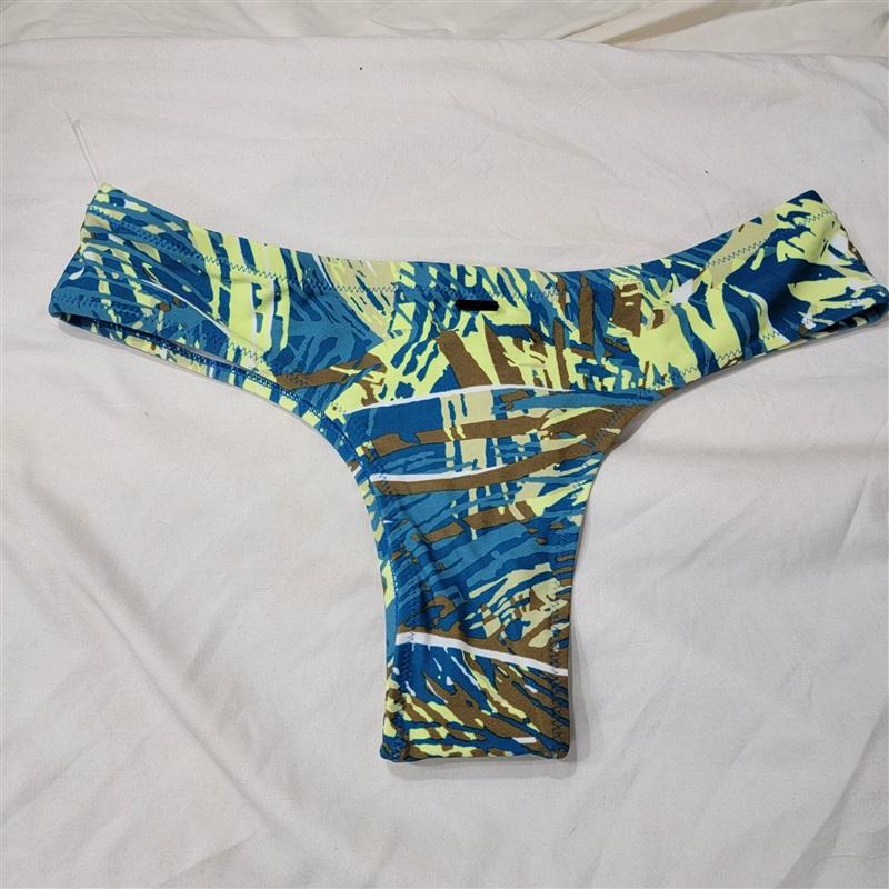 NWOT Volcom Da Palm S Painted Cheeky Bikini Swim Bottoms 117473