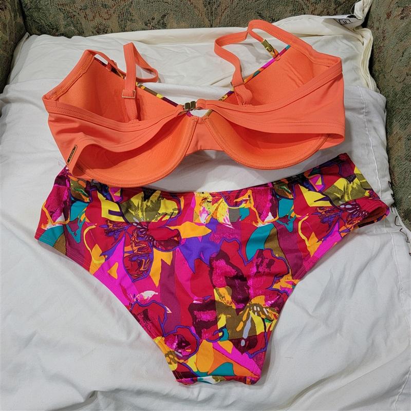 NWOT Sapph XL Padded Underwire Push-Up Bikini Swimsuit 117476