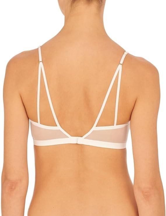 NWT Natori L Gaze Eyelash Lace Bralette 725278 White 117498