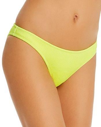 NWT PIlyq Pineapple Reef S Yellow Textured FULL Bikini Swim Bottom 117512