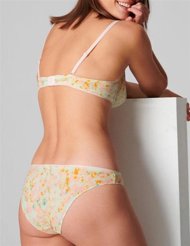 NWT Simone Perele 34B Charlotte Underwire Triangle Terrazzo 1B5350 Print 117556