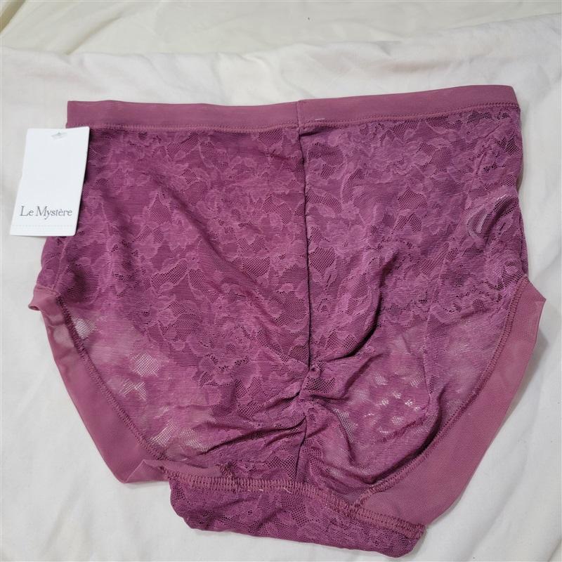 NWT Le Mystere SM Lace Perfection Brief Berry 117560