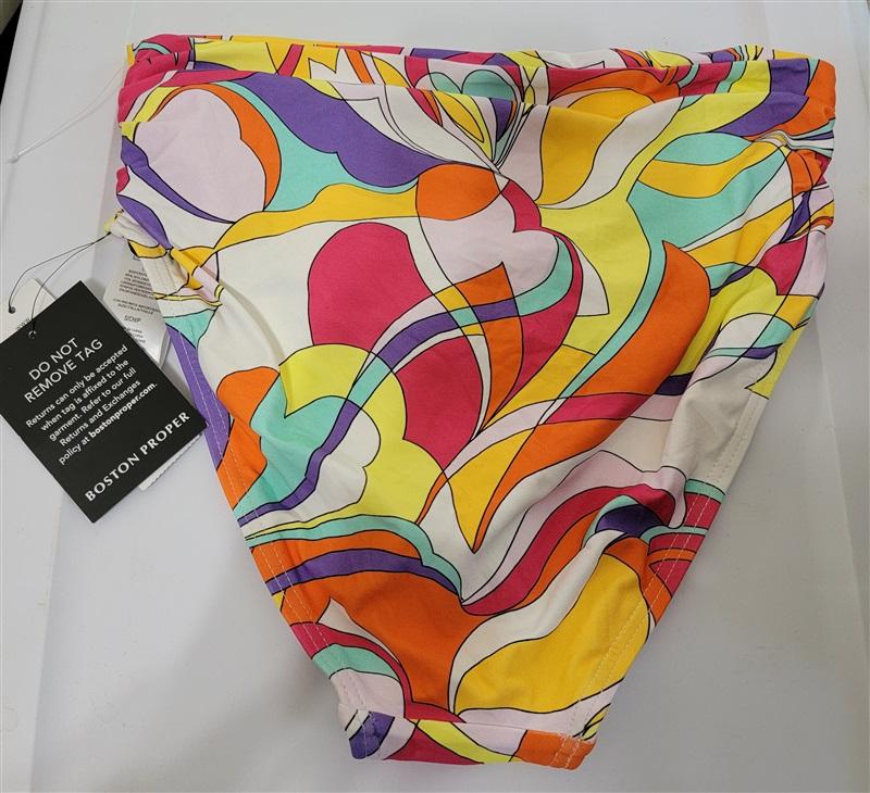 NWT Carmen Marc Valvo Boston Proper Mod S Hi Waist Bikini Swim Bottom 117566