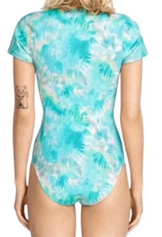 NWT Calme XL Neoprene Rash Guard 1 Pc Swimsuit 117615