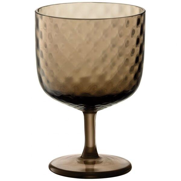 NIB LSA Dapple Brown Set/4 Goblets Wine Glass 117634
