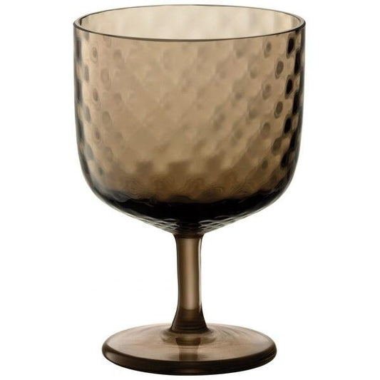 NIB LSA Dapple Brown Set/4 Goblets Wine Glass 117634