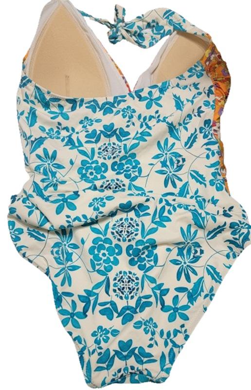 NWOT Johnny Was S Halter Floral 1 Pc Swimsuit 117642